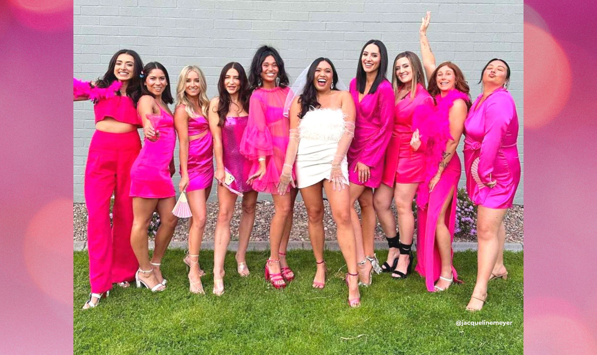 Party-Ready Bachelorette Dresses in White, Pink, & Black | Windsor Party-Ready Bachelorette Dresses in White, Pink, & Black | Windsor
