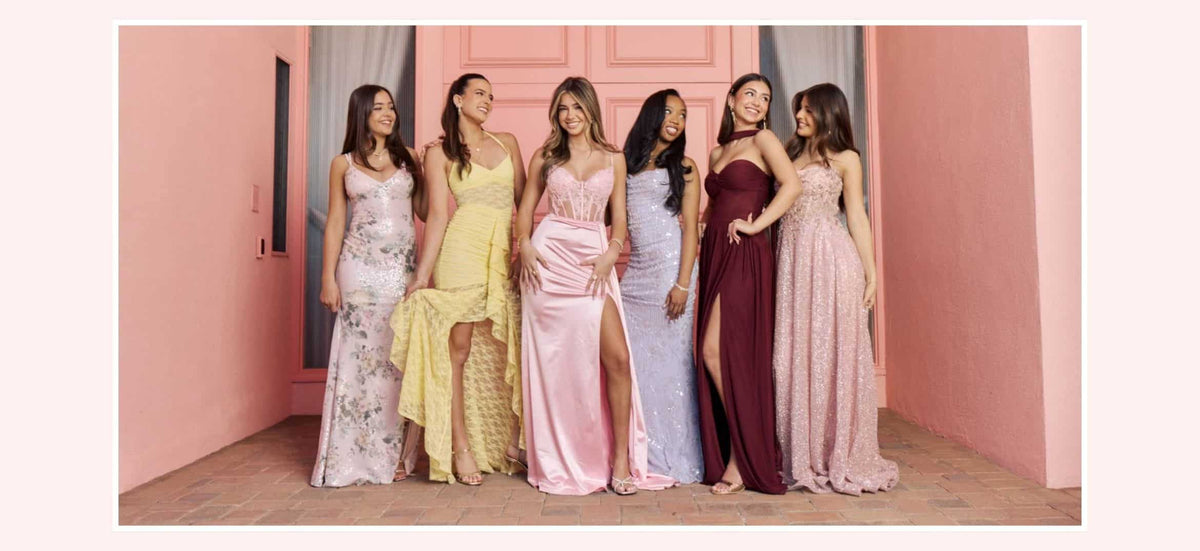formal light pink dresses Nox Anabel C1422 Prom Dress - Fuchsia main image 0
