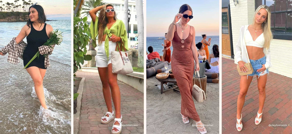 Casual Dress with Thong Sandals Outfits (4 ideas & outfits)