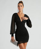 Alicia Mesh Rhinestone Party Dress