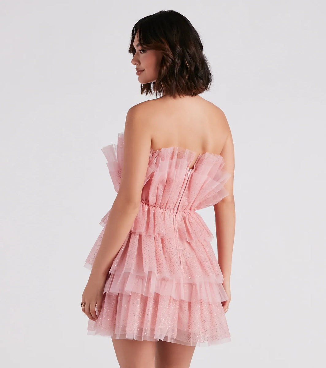 ALISA DRESS, AURA PINK main image 1