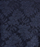 Own every entrance in the Ayzel Lace-Up A-Line Glitter Lace Dress, a navy blue party dress perfect for milestone birthdays and grad parties, or dancing through summer nights and unforgettable bachelorette celebrations.