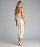 Style your seasonal looks with the Isabel Strapless Slit Bodycon Midi Formal Dress, a trend-right, gold fall dress designed for any plan on your calendar with new and unqiue details.