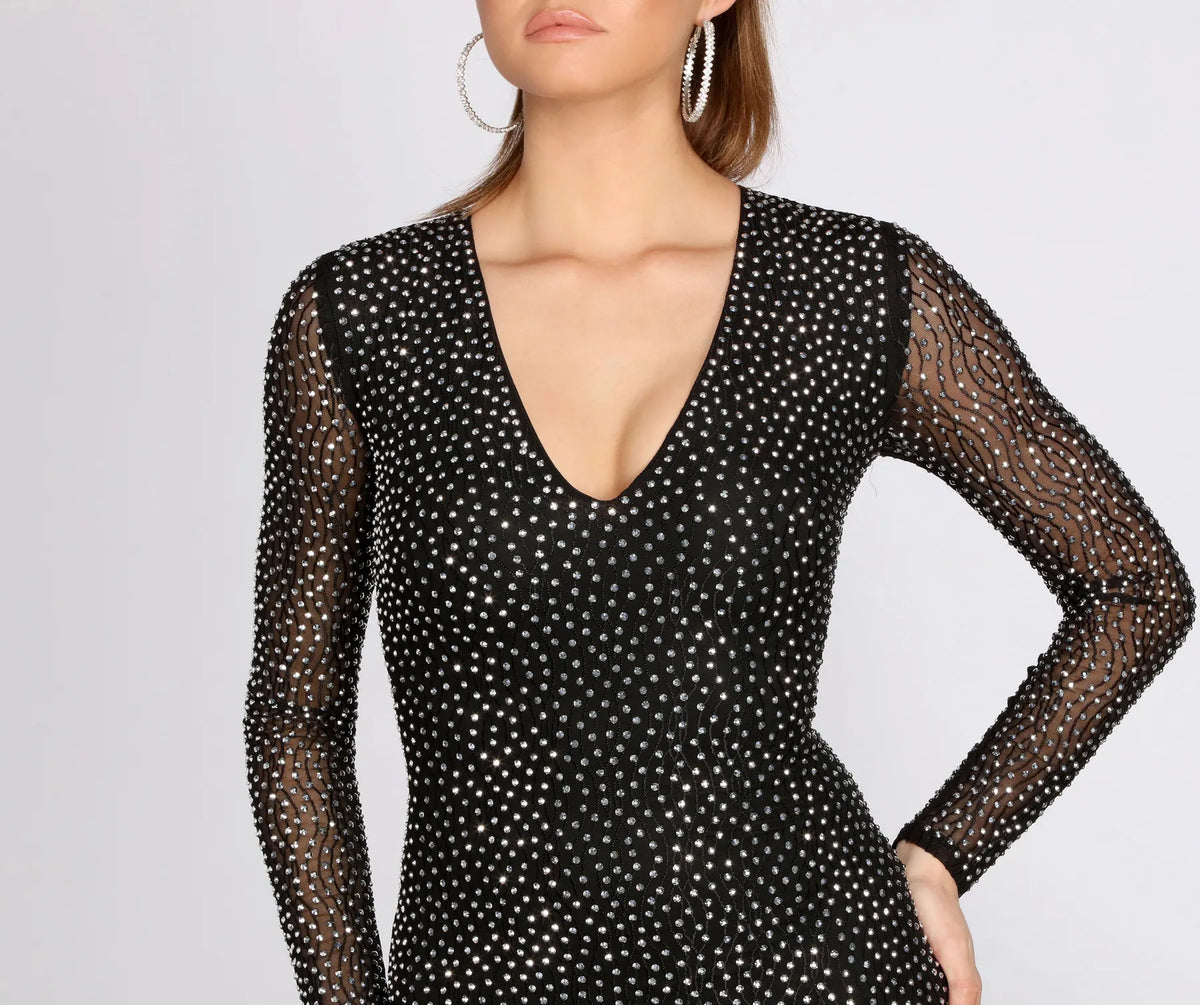 Vita Formal Heat Charming Stone Mini Dress