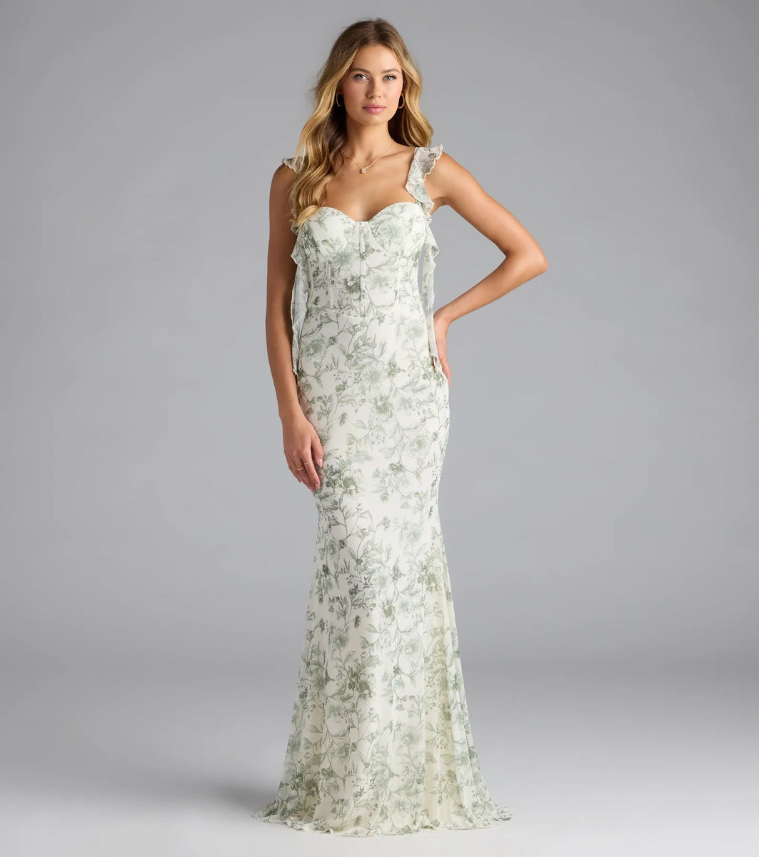 chinese dress ladies Mimi Lace Floral Maxi Dress main image 0