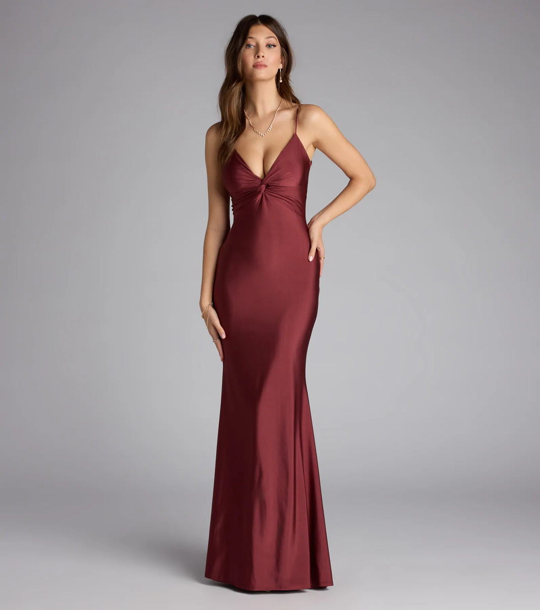 Scarlet Strappy Back Mermaid Formal Dress Scarlet Strappy Back Mermaid Formal Dress