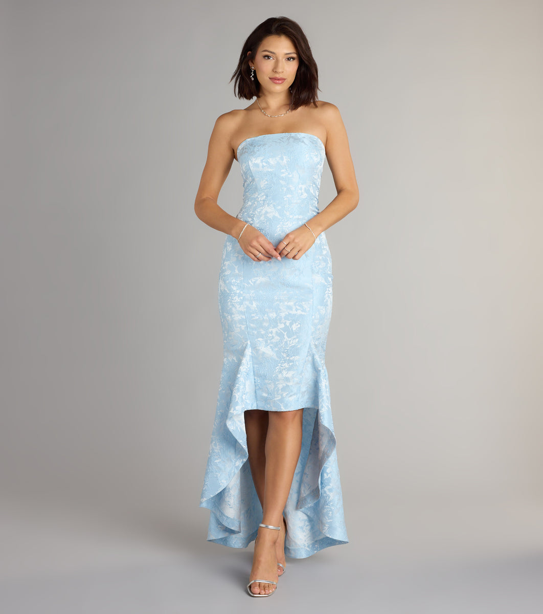 mermaid high low dress Luna Floral Formal Floral Wedding Dresses UPC:UPCA Our tailors will craft $765 Loveshackfancy Rialto Maxi