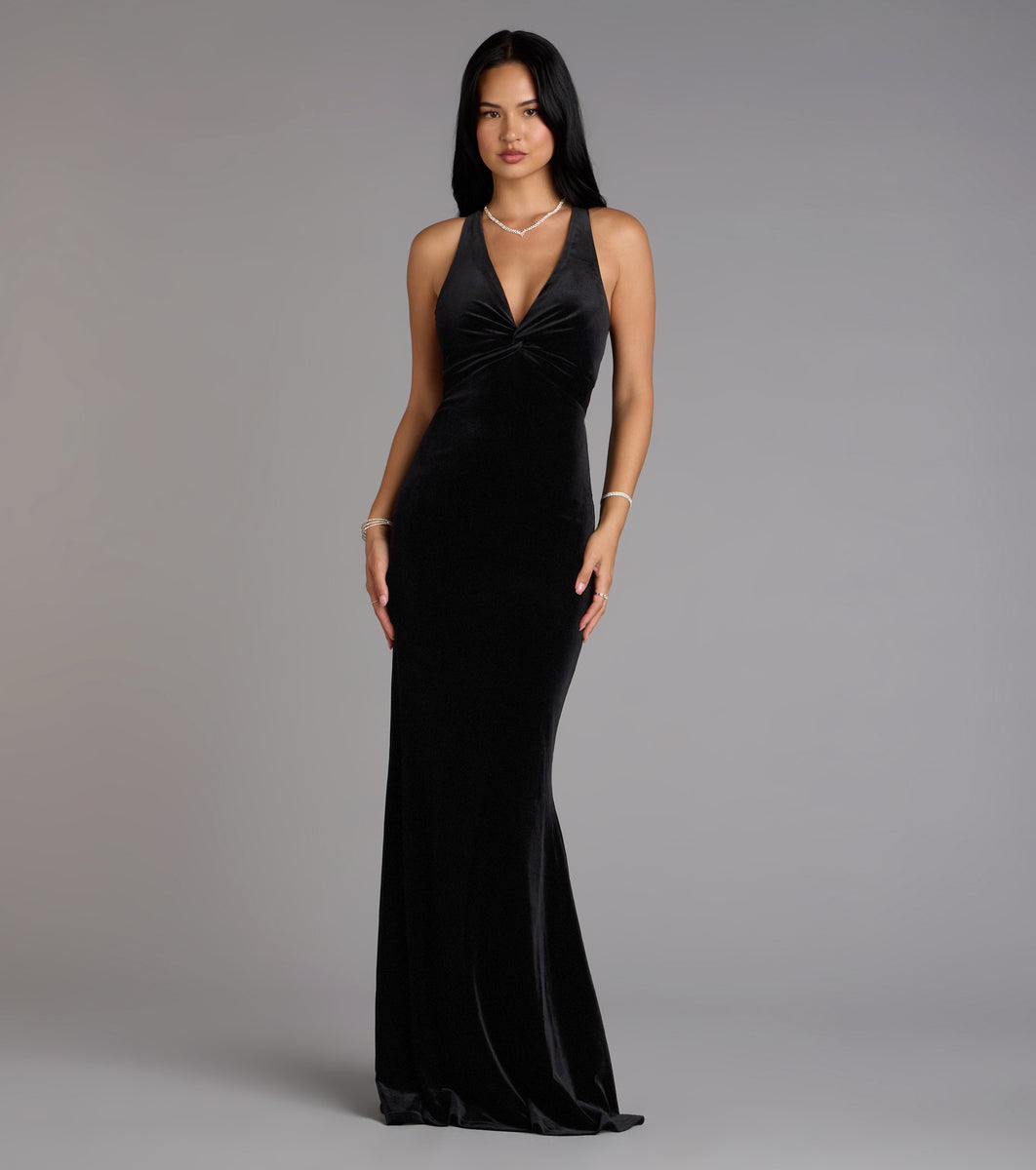 Vivienne Velvet Tie-Back Formal Dress | Windsor Vivienne Velvet Tie-Back Formal Dress | Windsor