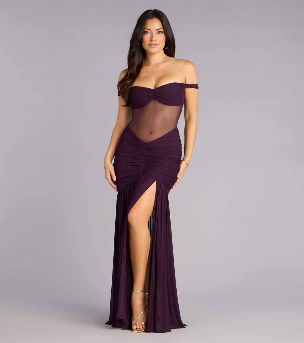 eliza sleeveless formal mermaid dress PRETTYGARDEN Women's Long Sleeve Midi Sweater Dress Fall Crewneck Knit