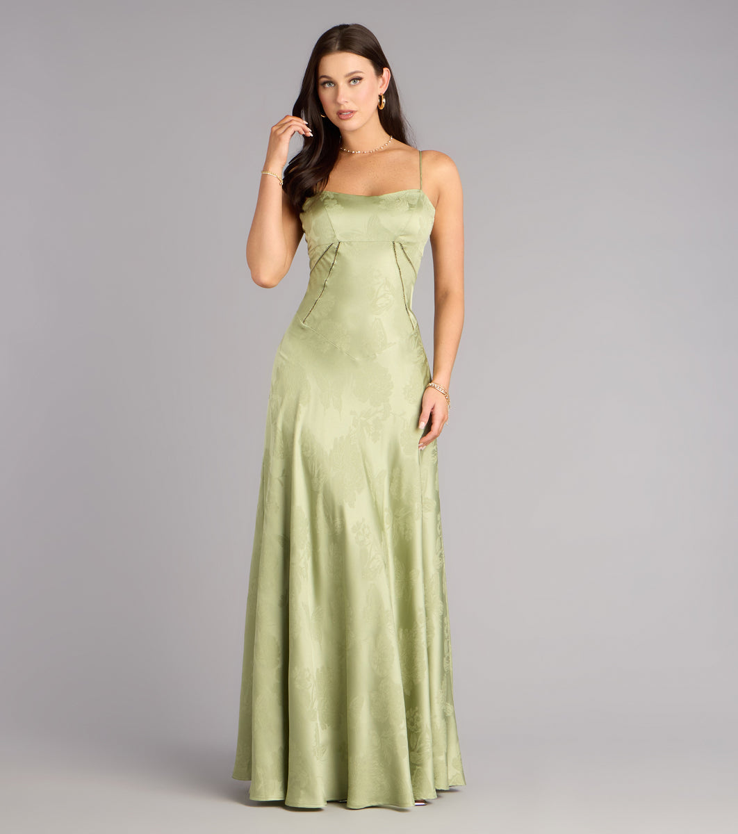 Annistyn Satin A-Line Formal Dress | Windsor Annistyn Satin A-Line Formal Dress | Windsor