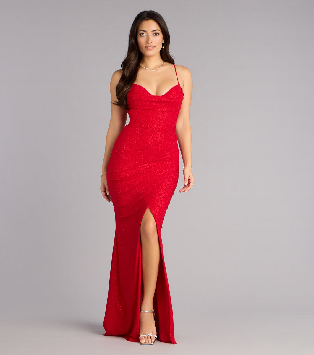 sophie glitter knit mermaid dress Katalia Glitter Mermaid Dress
