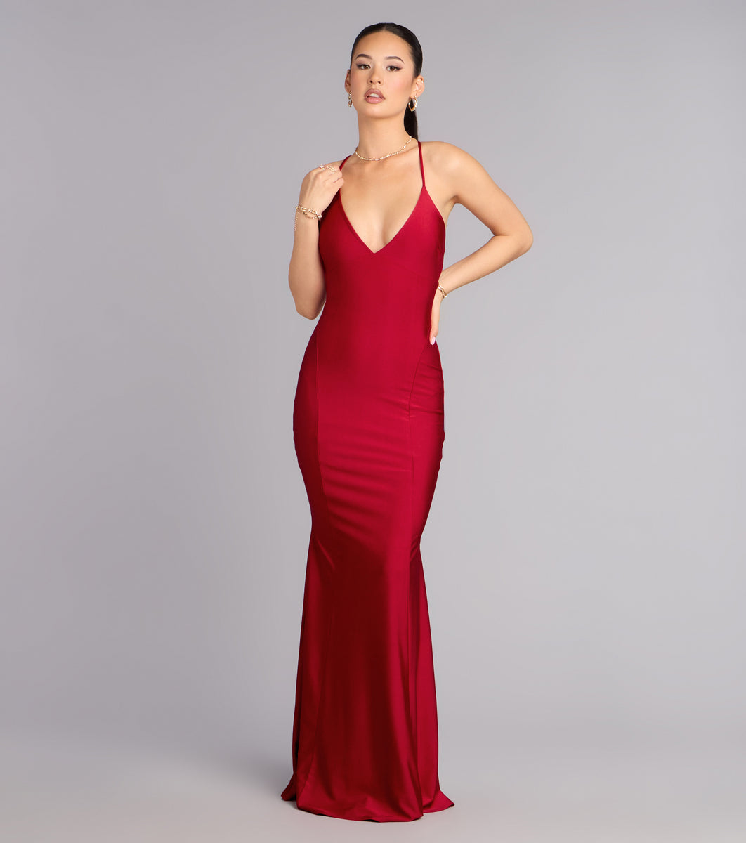 hannah prom dresses HANNAH | Emerald Fishtail Prom Dress