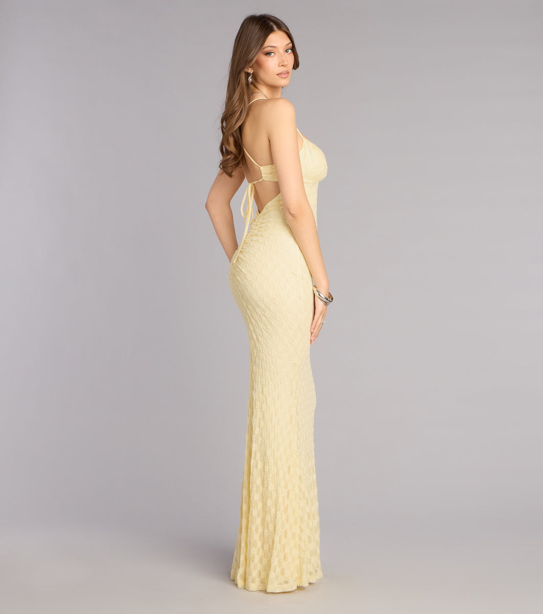 chinese dress ladies Sabrina Lace Mermaid Formal Dress