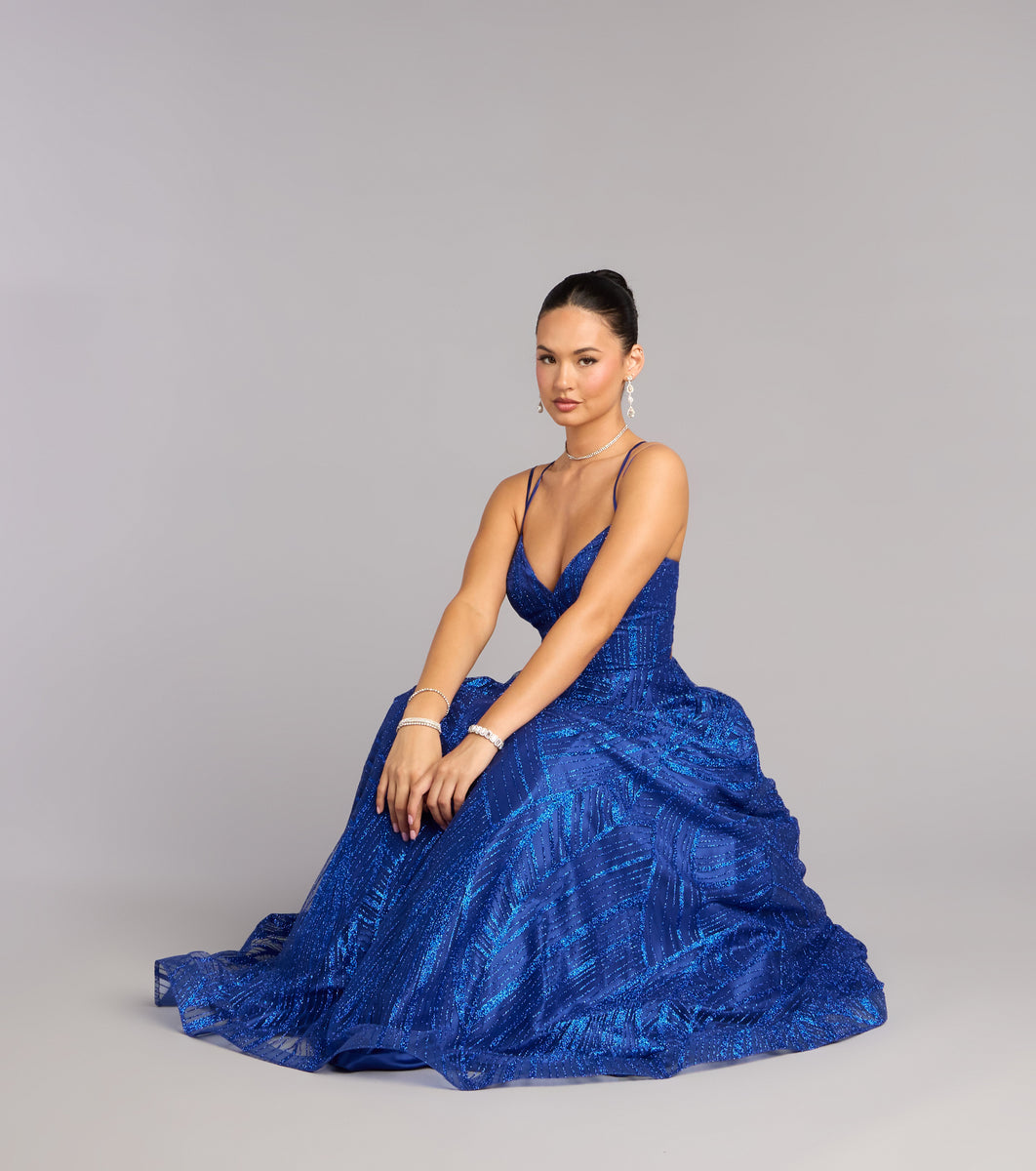 Soraya Glitter A-Line Formal Dress | Windsor Soraya Glitter A-Line Formal Dress | Windsor