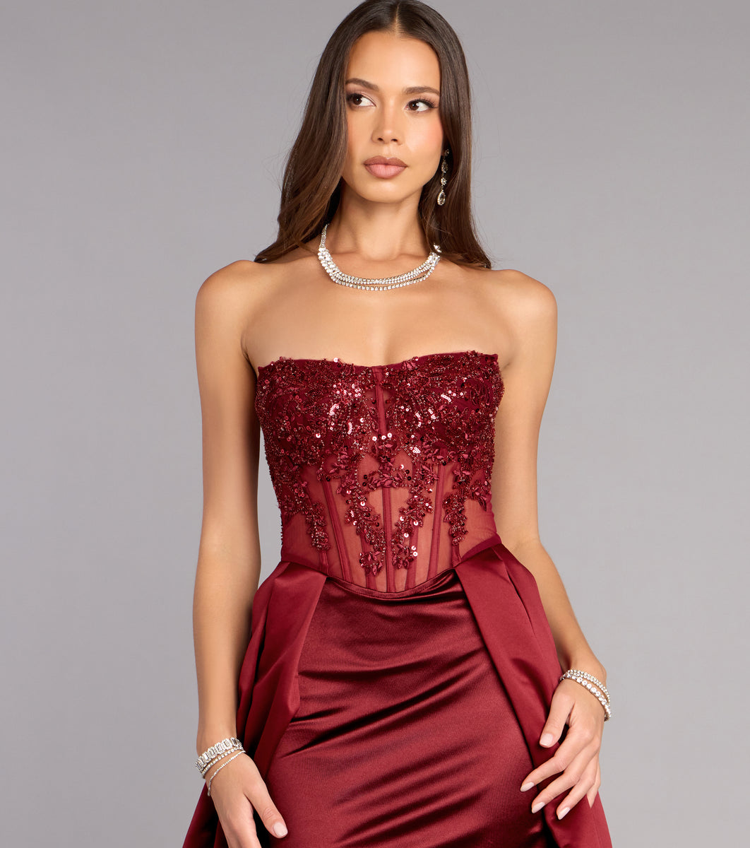 Miley Satin High Low A-Line Formal Dress | Windsor