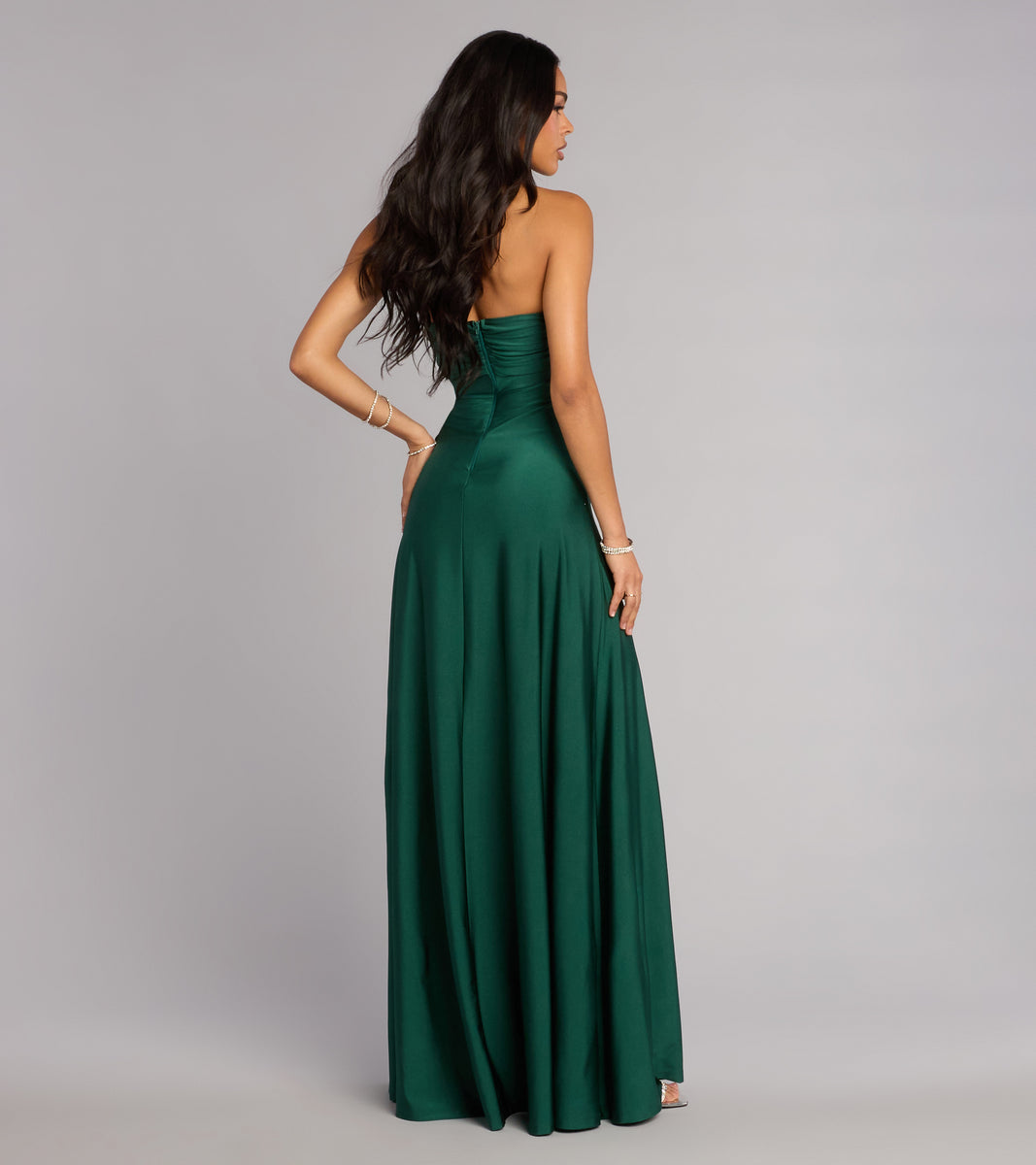 Windsor Ally Strapless A-Line Formal Dress in Navy Blue | Size: XS