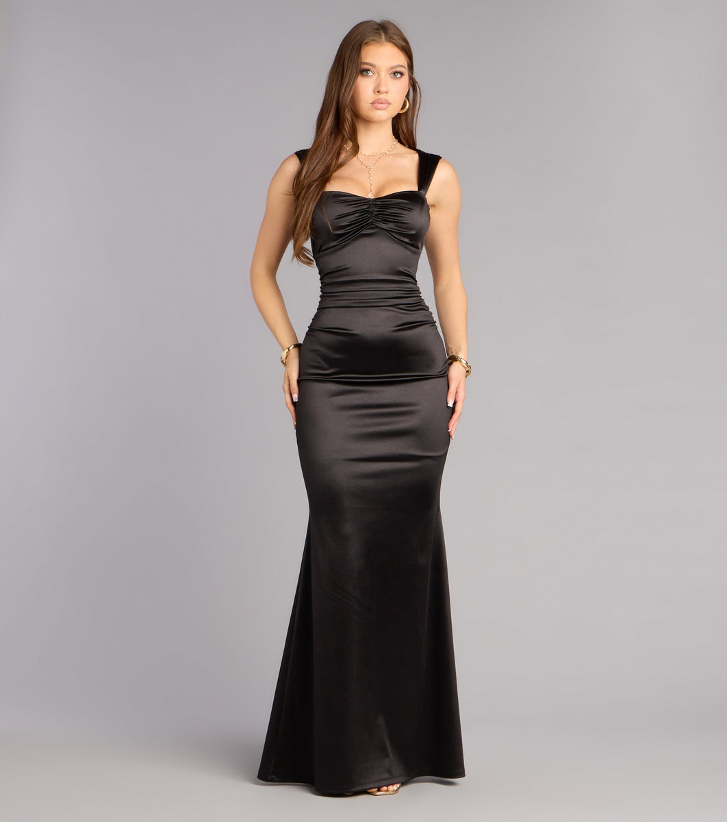 Audra Satin Mermaid Formal Dress | Windsor