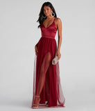 Haisley Formal Tulle And Satin Dress