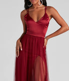 Haisley Formal Tulle And Satin Dress