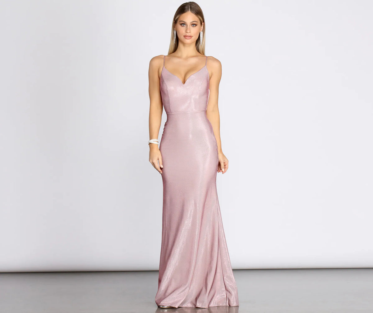 Harley Formal Knot Glitter Dress