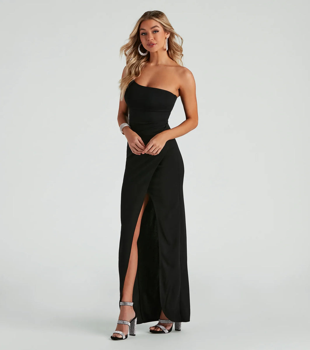joules formal one shoulder crepe dress Joules Formal One-Shoulder Crepe Dress