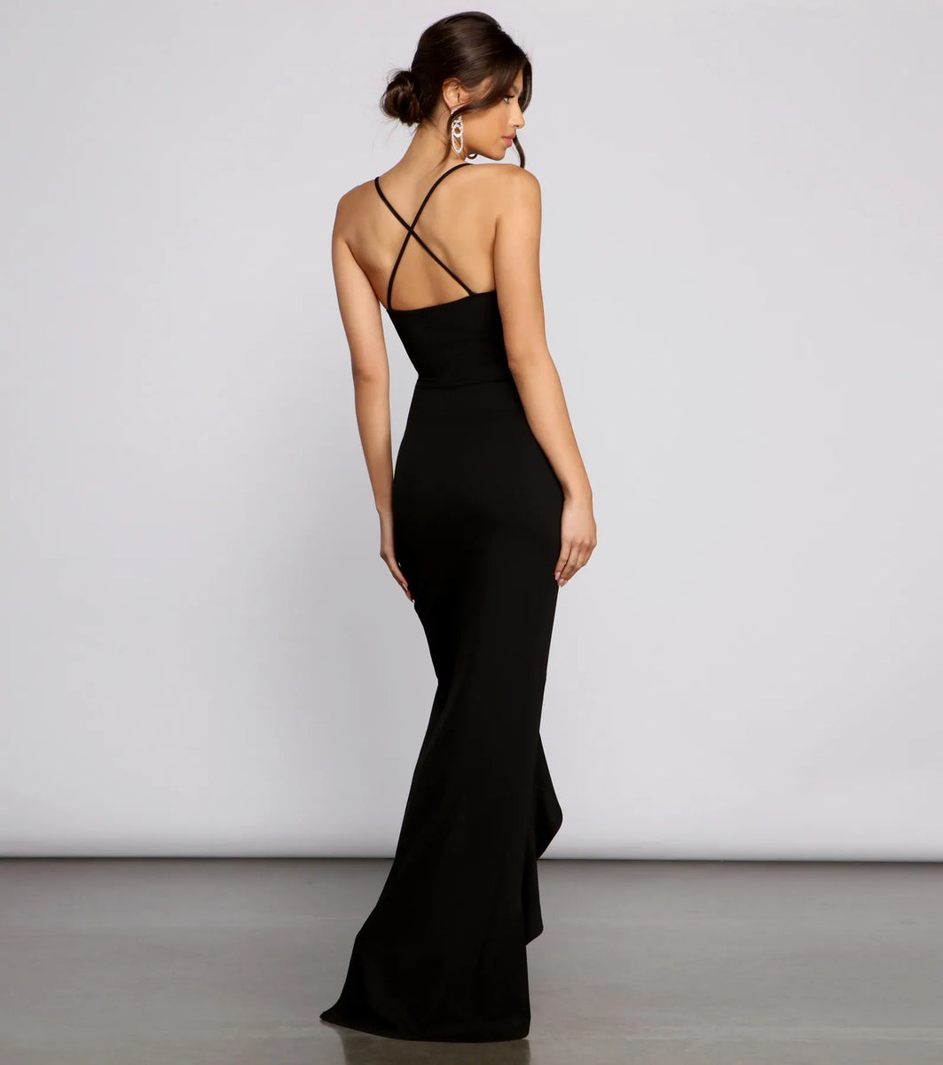 Tiffany Sleeveless High Slit Formal Dress | Windsor Tiffany Sleeveless High Slit Formal Dress | Windsor
