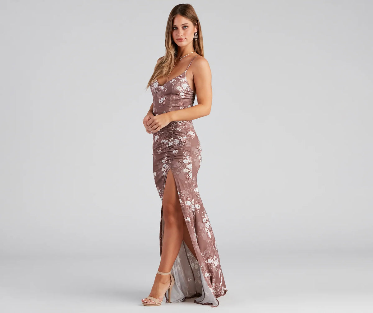 sequin midi dress with sleeves Veronica Sequin Midi Dress / Leopard Print | MESHKI