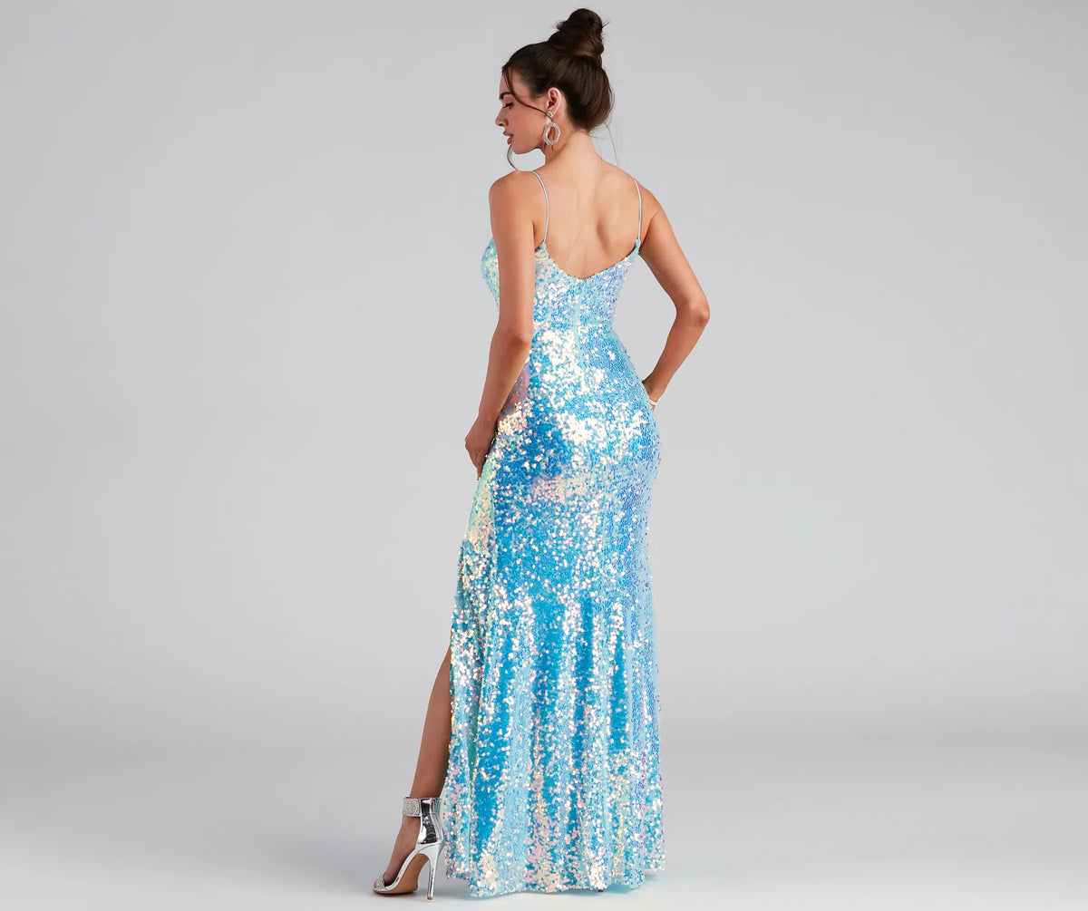 skylar sequin dress Skylar Sequin A-Line Formal Dress