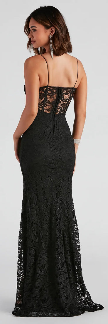 Revamp your 2025 wardrobe with this chic addition, the Vicky Formal Lace Corset Dress in black, perfect for elevating your style in the new year.