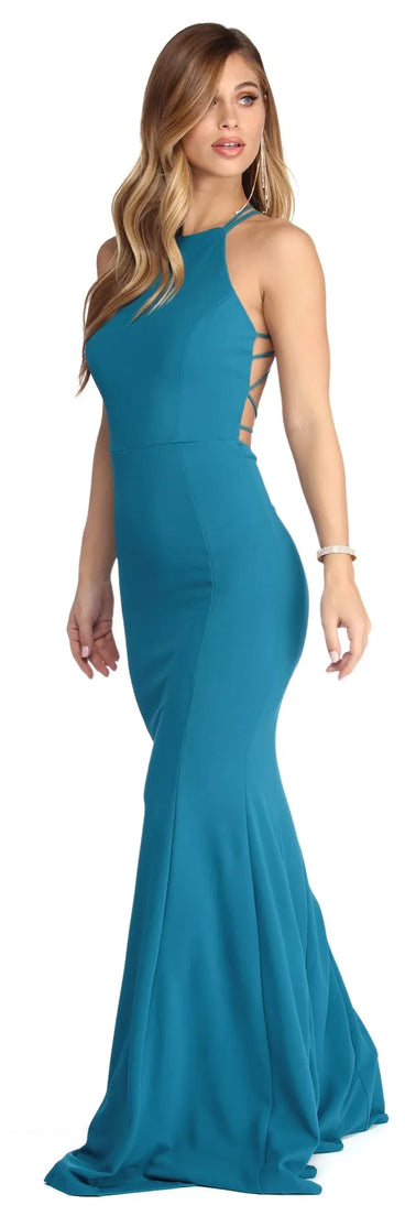 Adelyn Strappy Trumpet Dress