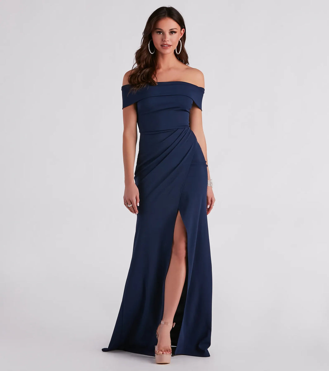 WINNA™ - Elegant Off Shoulder Backless Mermaid Dress main image 0