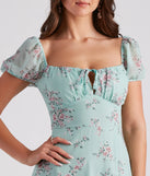 Maybelle Formal Floral Chiffon A-Line Dress