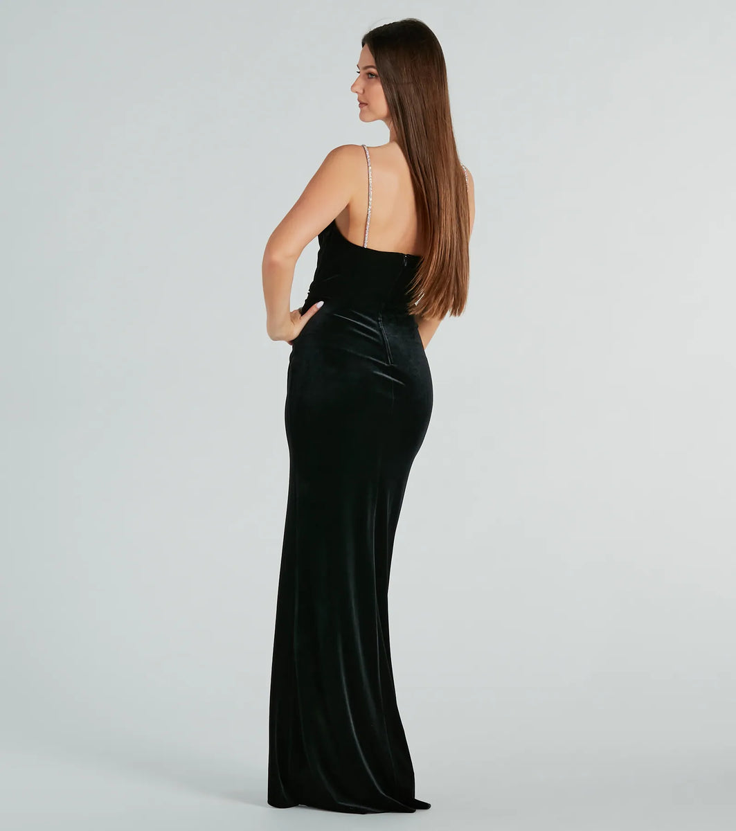 Her lip to ベロアドレス　 Velour LongDress herlipto 【12月10日(日)19時発売】 Royce Velour Long Dress