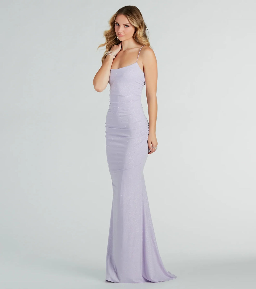 mermaid prom dress with corset back Sparkly Satin Mermaid Prom Dress with Lace-Up Back – SS171 – Viniodress