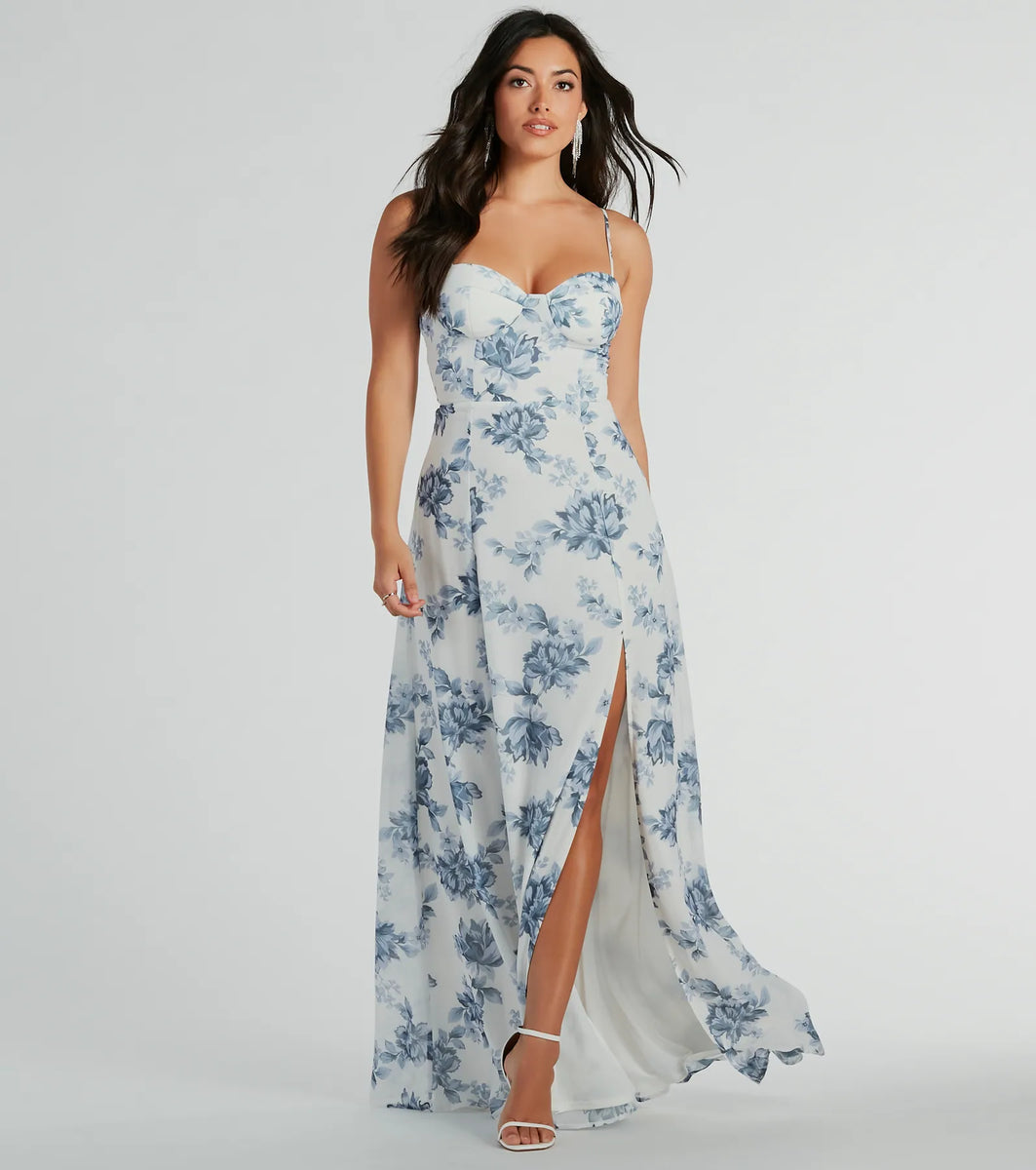 Adeline Sweetheart Floral A-Line Formal Dress Adeline Sweetheart Floral A-Line Formal Dress