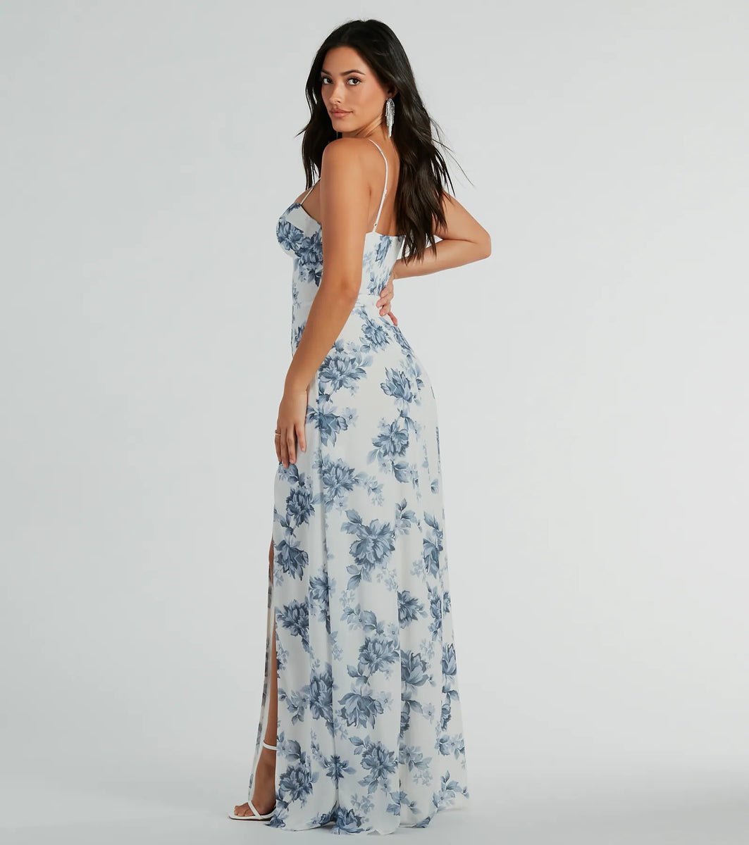 Adeline Sweetheart Floral A-Line Formal Dress | Windsor