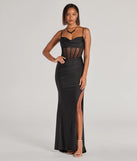 You'll feel stylish and confident in the Sadie Rhinestone Corset Open Back Mermaid Formal Dress as your Winter Formal Dress to stand out at your dance or event.
