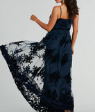 The Thelma Sweetheart A-Line Velvet Tulle Dress is an elegant navy blue formal dress in a rich seasonal color and with unique design accents that make dressing up for winter parties, holiday balls, or festive gatherings effortless!