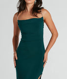 Alisha Rhinestone Strap Formal Dress