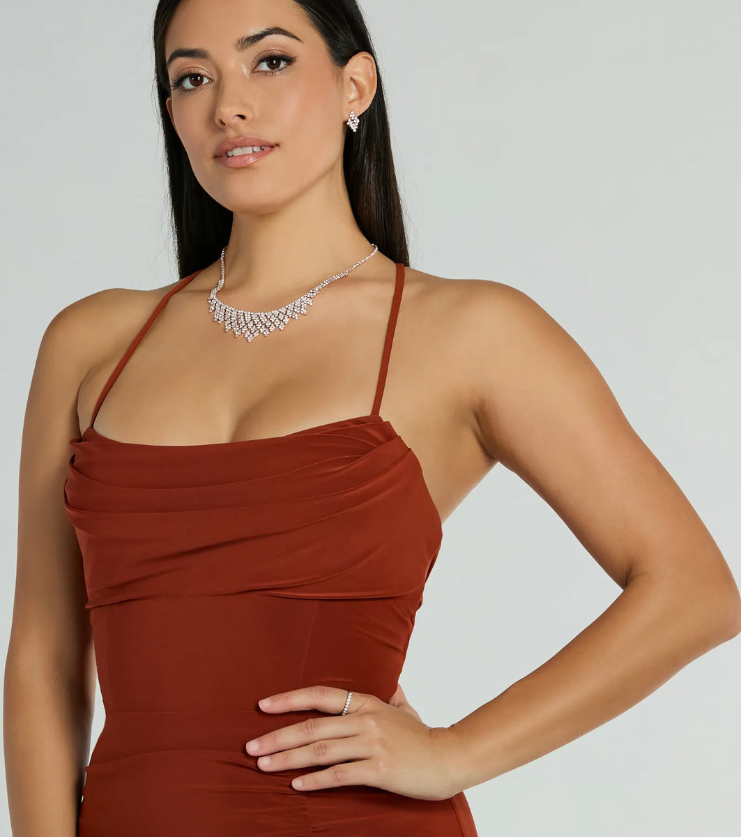 Ashley Sleeveless Bow Mermaid Formal Dress Ashley Sleeveless Bow Mermaid Formal Dress