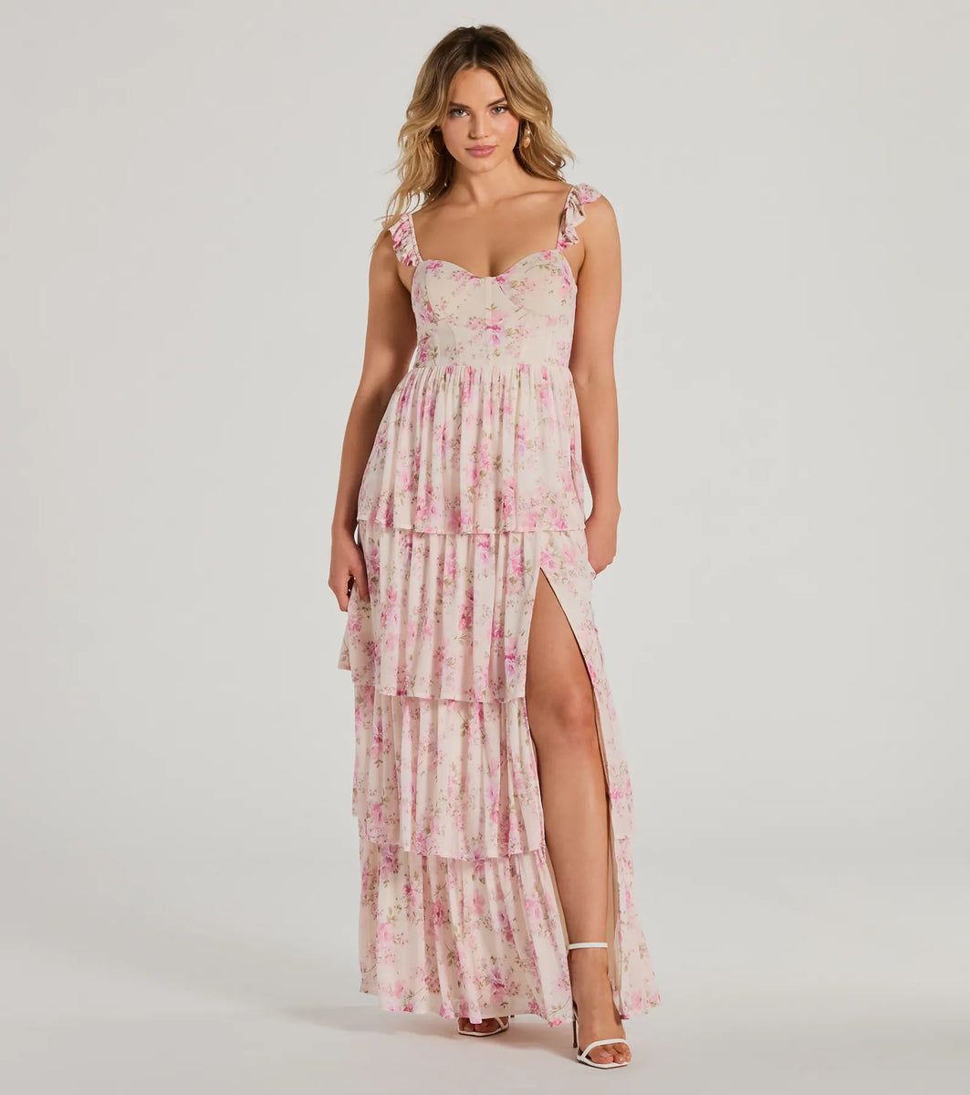 gwen floral corset maxi dress Gwen Floral Corset Maxi Dress