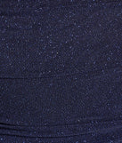 With textured fabric and festive style, this navy blue formal dress is perfect for standing out at Christmas gatherings, holiday parties, and New Year's Eve celebrations.