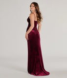 The Fia Sleeveless Velvet Wrap Corset Mermaid Dress in a vibrant hue is the perfect red holiday dress for seasonal celebrations from winter weddings and cocktail parties to holiday and New Year's Eve celebrations!