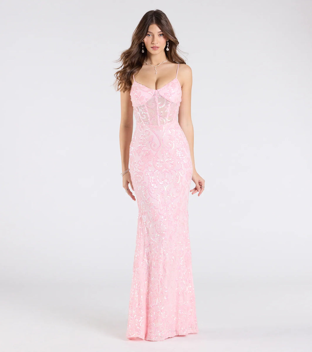 Rosalia Sweetheart Mermaid Sequin Formal Dress | Windsor