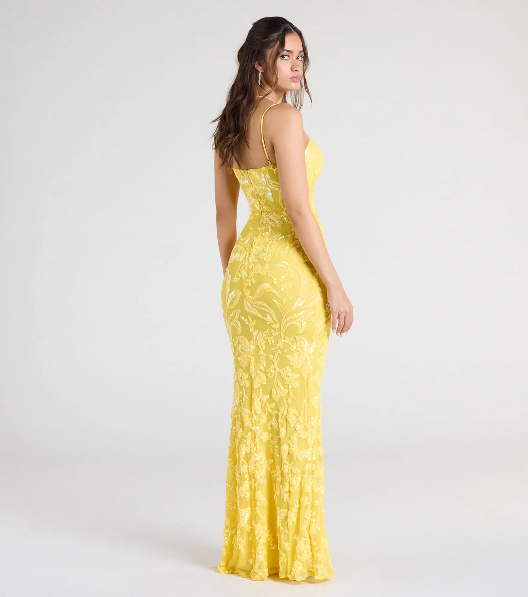 alandra midi dress Alandra Sweetheart Mermaid Sequin Formal Dress