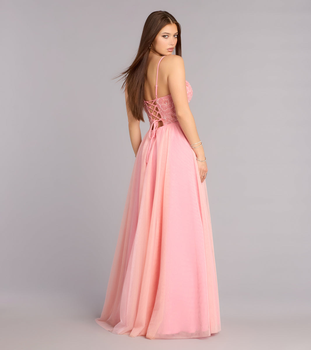 Jocelyn Applique Corset A-Line Ball Gown | Windsor Jocelyn Applique Corset A-Line Ball Gown | Windsor