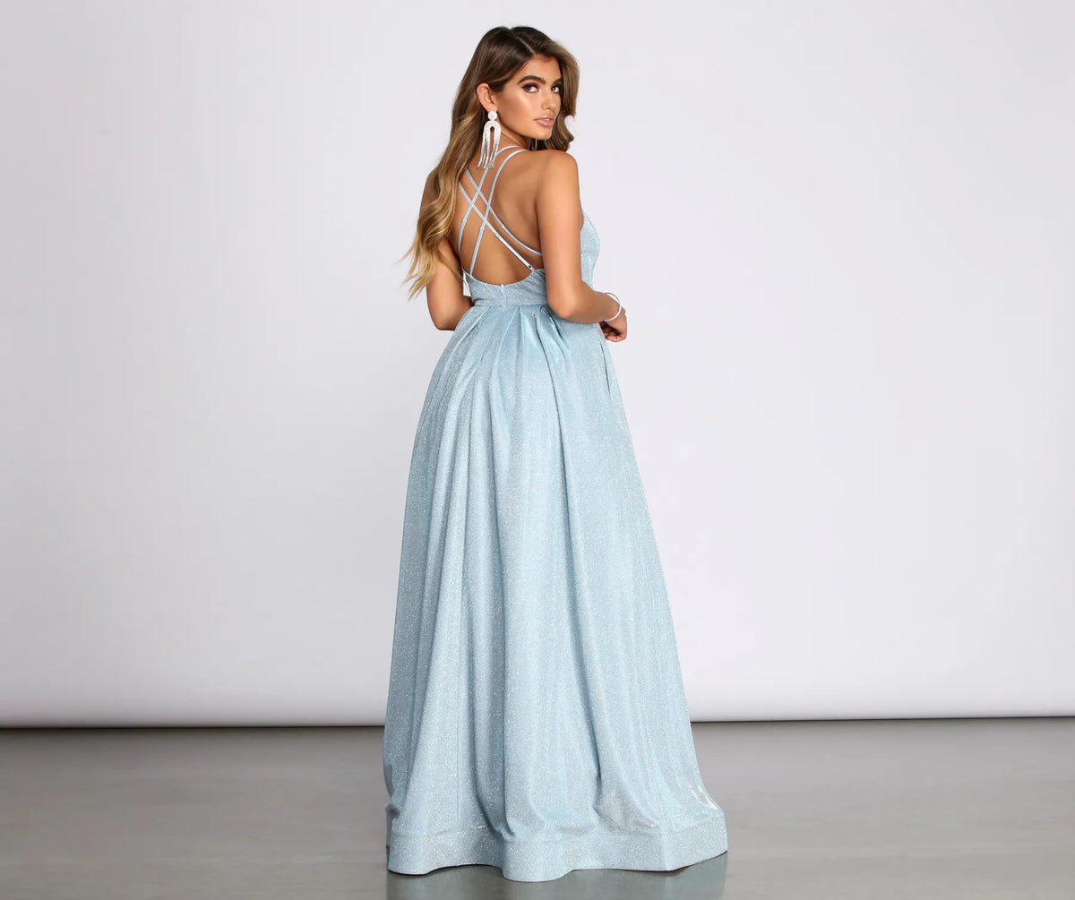 Jules Glitter Ball Gown | Windsor