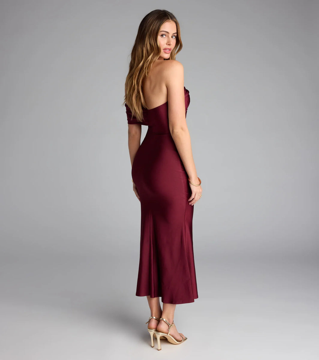 Always Chic One-Shoulder Midi Dress | Windsor