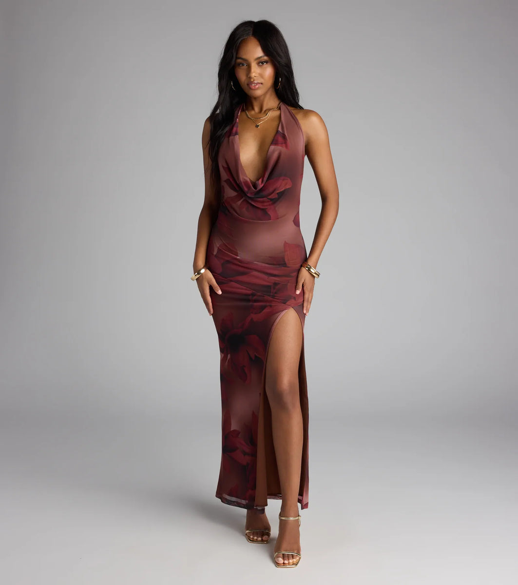 Drama Meets Paradise Floral Maxi Dress | Windsor