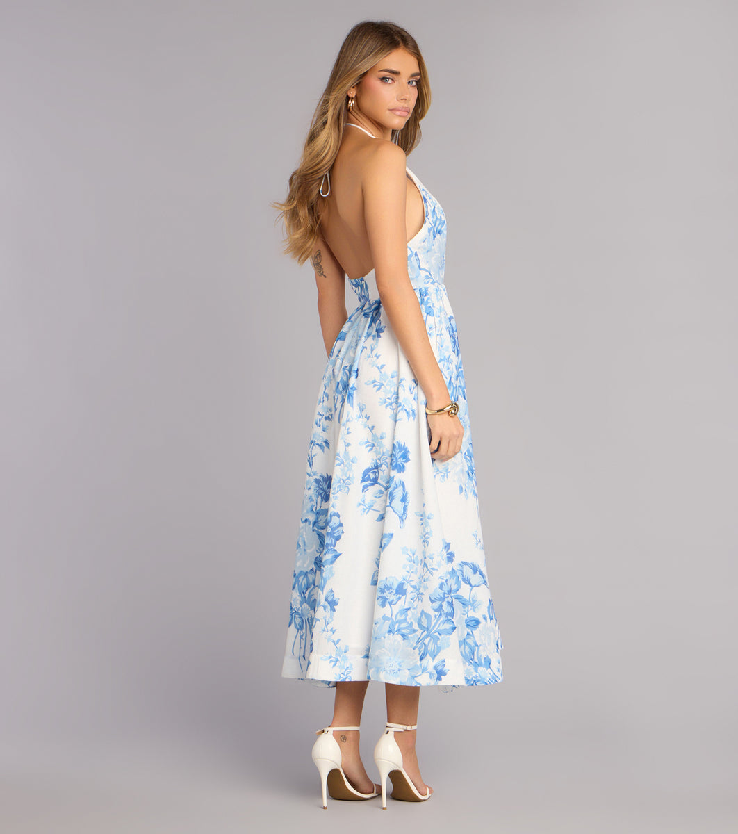 Garden RSVP Floral Midi Dress